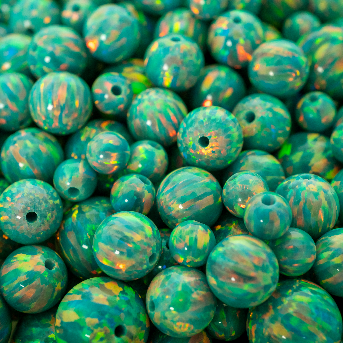 Opal Craft Beads - Black Rainbow Opalescence Beads - Jewelry Supplies – The  Opal Dealer