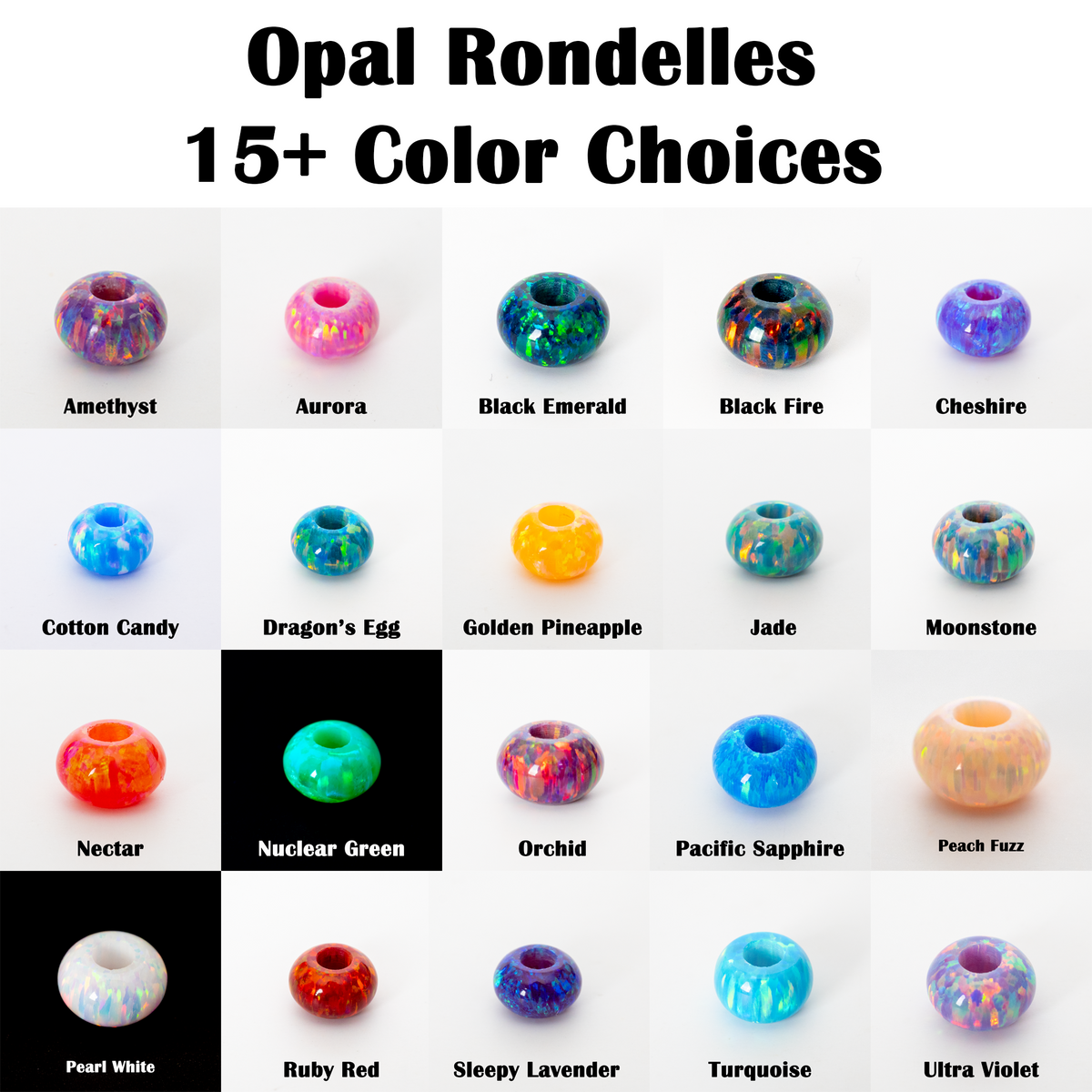 UNICRAFTALE About 20pcs 5 Colors 8mm Stopper Beads with Plastic Rondelle Spacer  Beads Slider Bead Spacers Stainless Steel Beads for Jewelry Making Findings  2mm Hole 