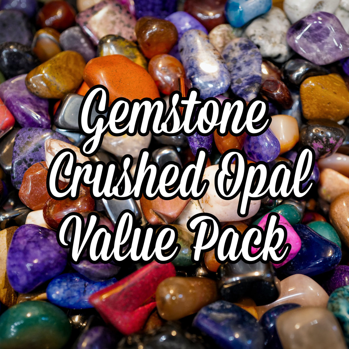 Crushed gemstones deals