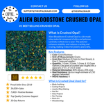 Alien Bloodstone Crushed Opal