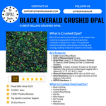 Black Emerald Crushed Opal