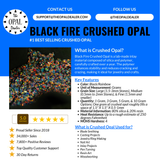 Black Fire Crushed Opal