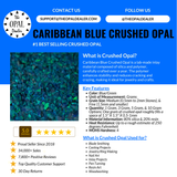 Caribbean Blue Crushed Opal