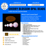 Cherry Blossom Opal Craft Beads