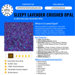 Sleepy Lavender Crushed Opal