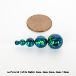 Black Emerald Opal Craft Beads