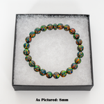 Black Fire Opal Beaded Bracelet