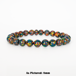 Black Fire Opal Beaded Bracelet - New Design