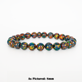 Black Fire Opal Beaded Bracelet