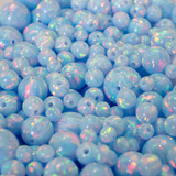 Blizzard Blue Opal Craft Beads