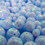 Blizzard Blue Opal Craft Beads