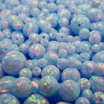 Blizzard Blue Opal Craft Beads