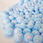 Blizzard Blue Opal Craft Beads