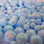 Blizzard Blue Opal Craft Beads