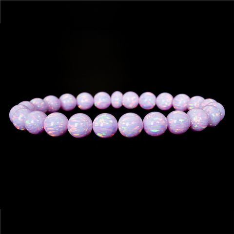 Cherry Blossom Opal Beaded Bracelet - New Design