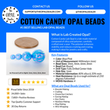 Cotton Candy Opal Craft Beads