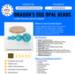 Dragon's Egg Opal Craft Beads