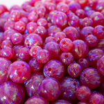 Hibiscus Opal Craft Beads