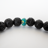 Jade Opal & Lava Stone Beaded Bracelet