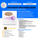 Lilac Galaxy Opalescence Craft Beads