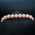 Peach Fuzz Opal Beaded Bracelet - New Design