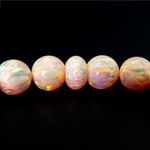 Peach Fuzz Opal Beaded Bracelet - New Design