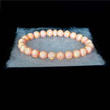 Peach Fuzz Opal Beaded Bracelet - New Design