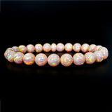 Peach Fuzz Opal Beaded Bracelet - New Design