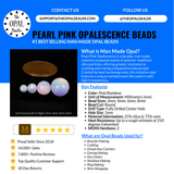 Pearl Pink Opalescence Craft Beads