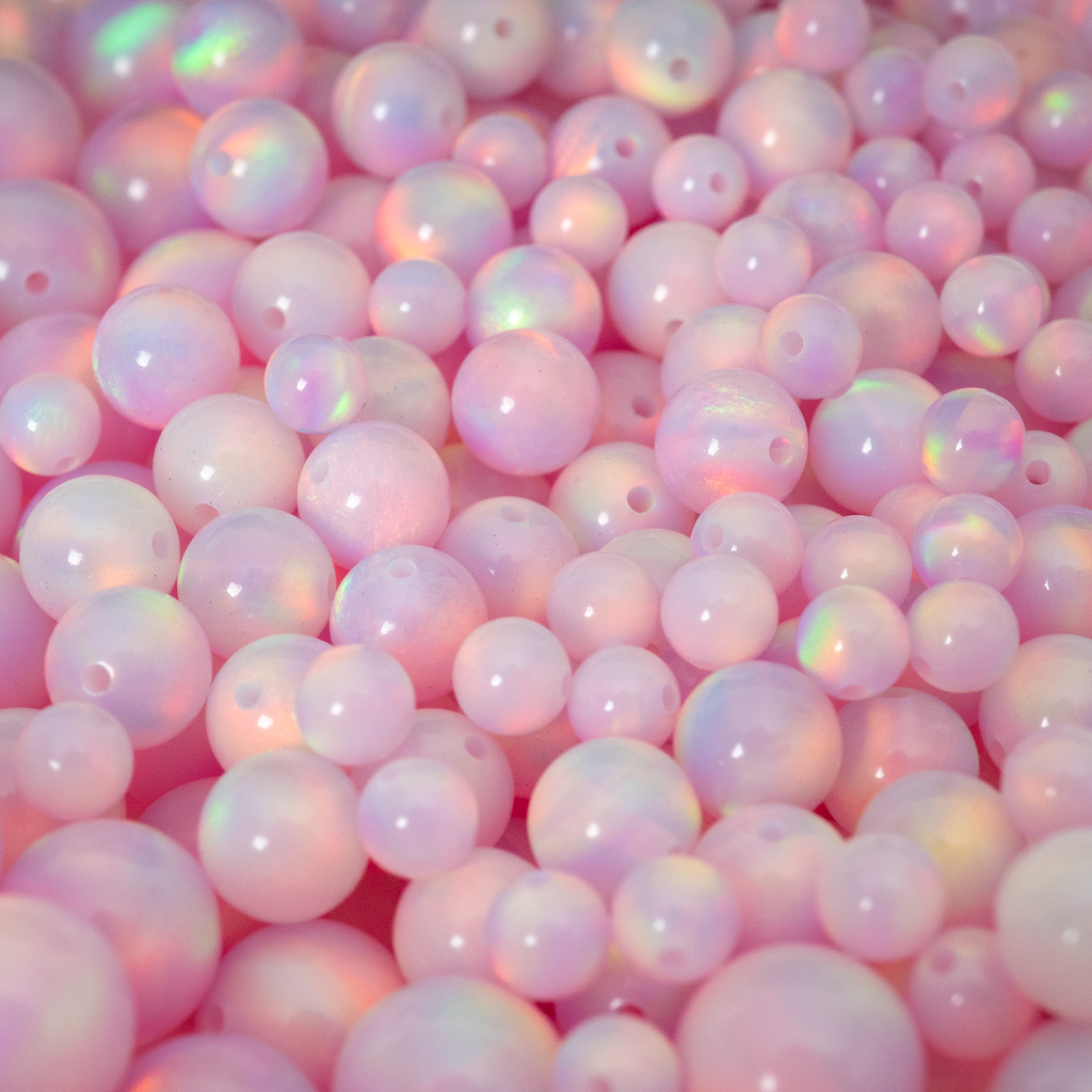 Pink Opal Beads, Smooth Australian Pink Opal Round Beads, 6mm 8mm 10mm