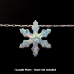 Opal Snowflake Charm