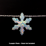 Opal Snowflake Charm