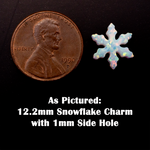 Opal Snowflake Charm