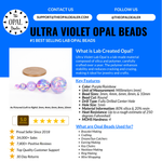 Ultra Violet Opal Craft Beads