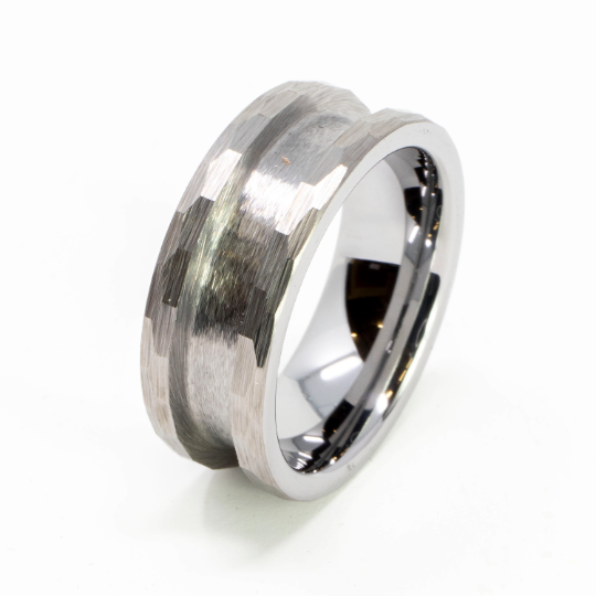 Tungsten Double-Channel Ring Blanks