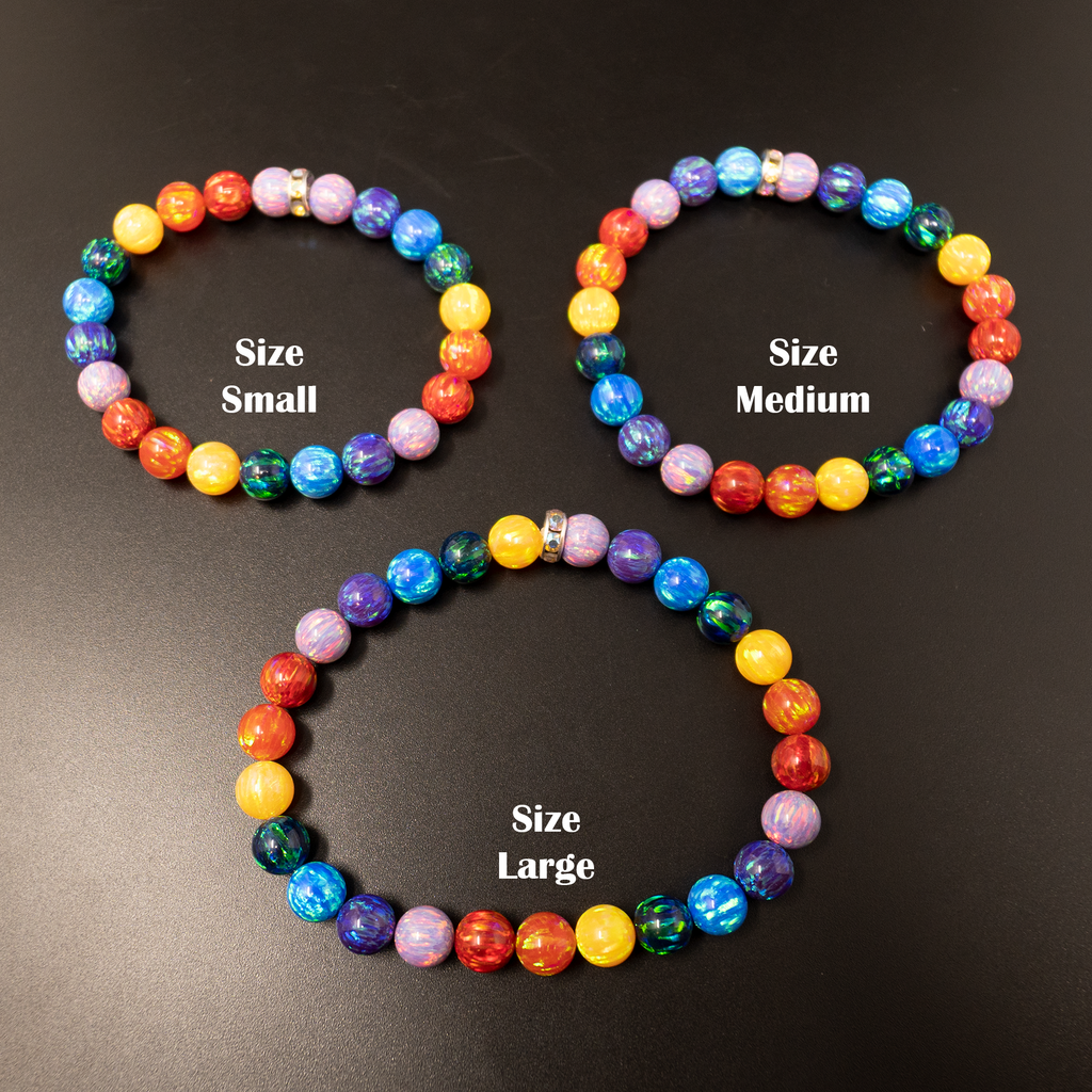 Order Elastic Rainbow bracelet Online From Mrunal Handmade